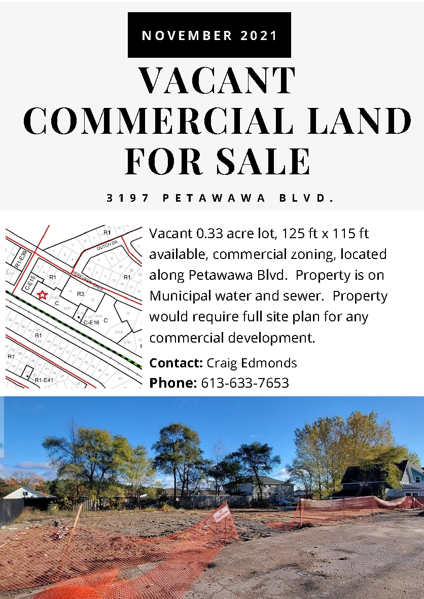 3197 Petawawa Blvd Land For Sale) The Town of Petawawa